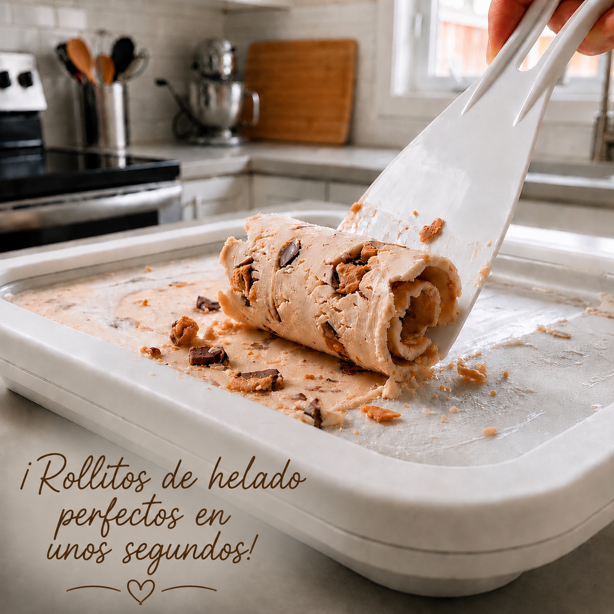 RollGelato - Plancha de Helados Enrollados + eBook de Guía y Recetas