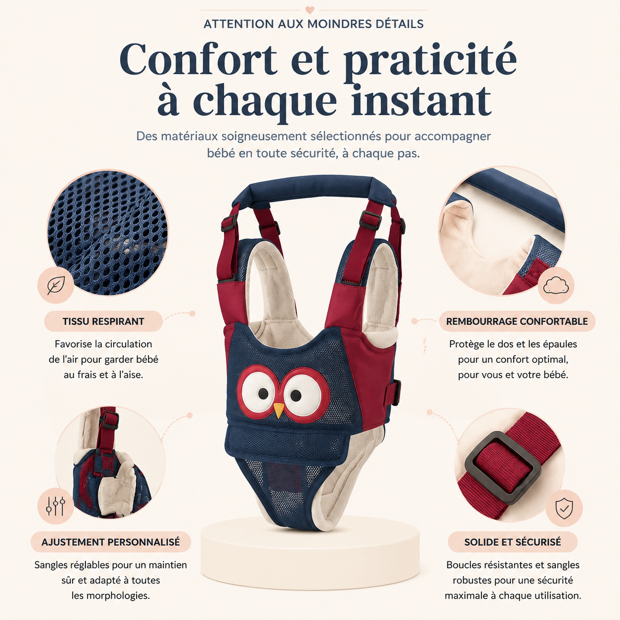Harnais de marche pour bébé