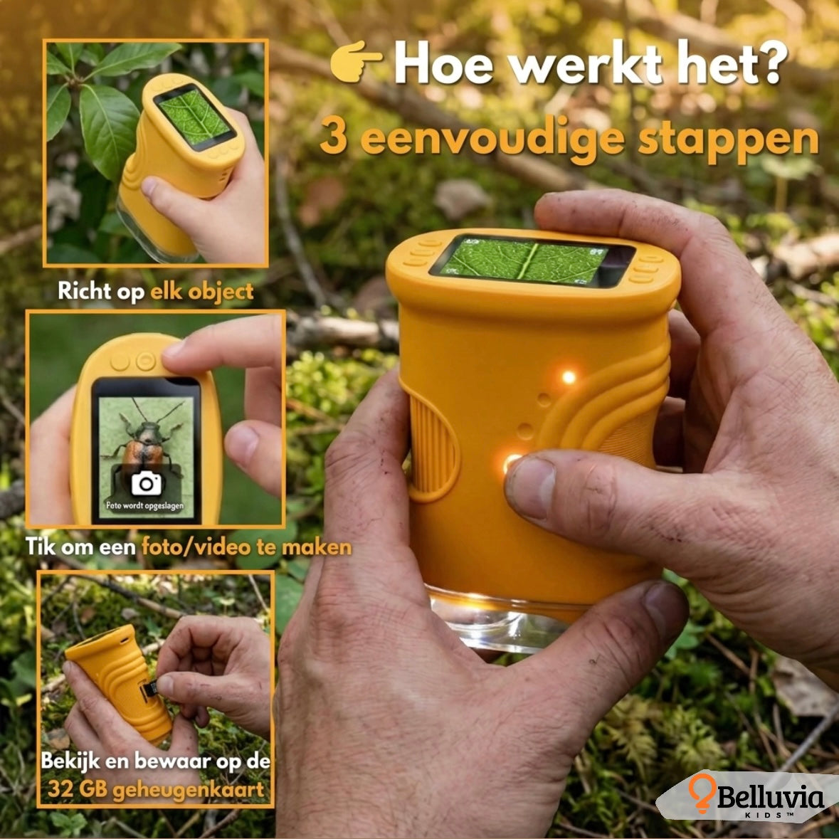 De Belluvia Kids ™ 4K Discovery Microscoop