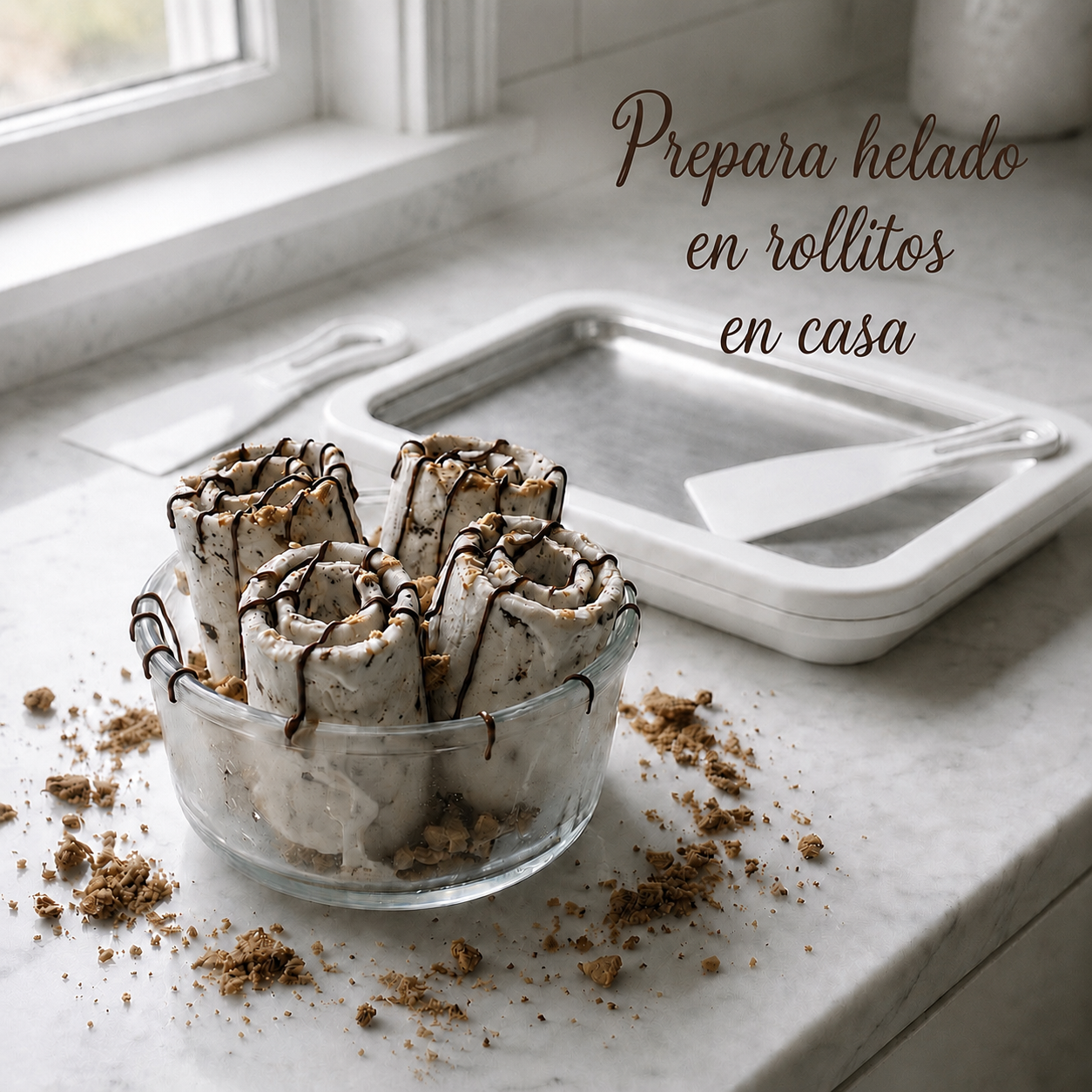 RollGelato - Plancha de Helados Enrollados + eBook de Guía y Recetas