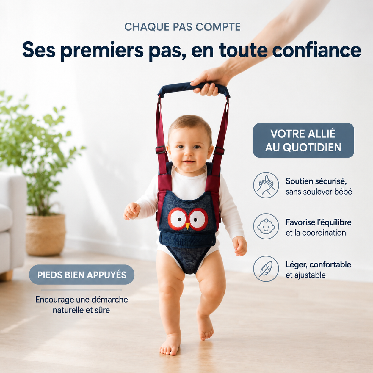 Harnais de marche pour bébé