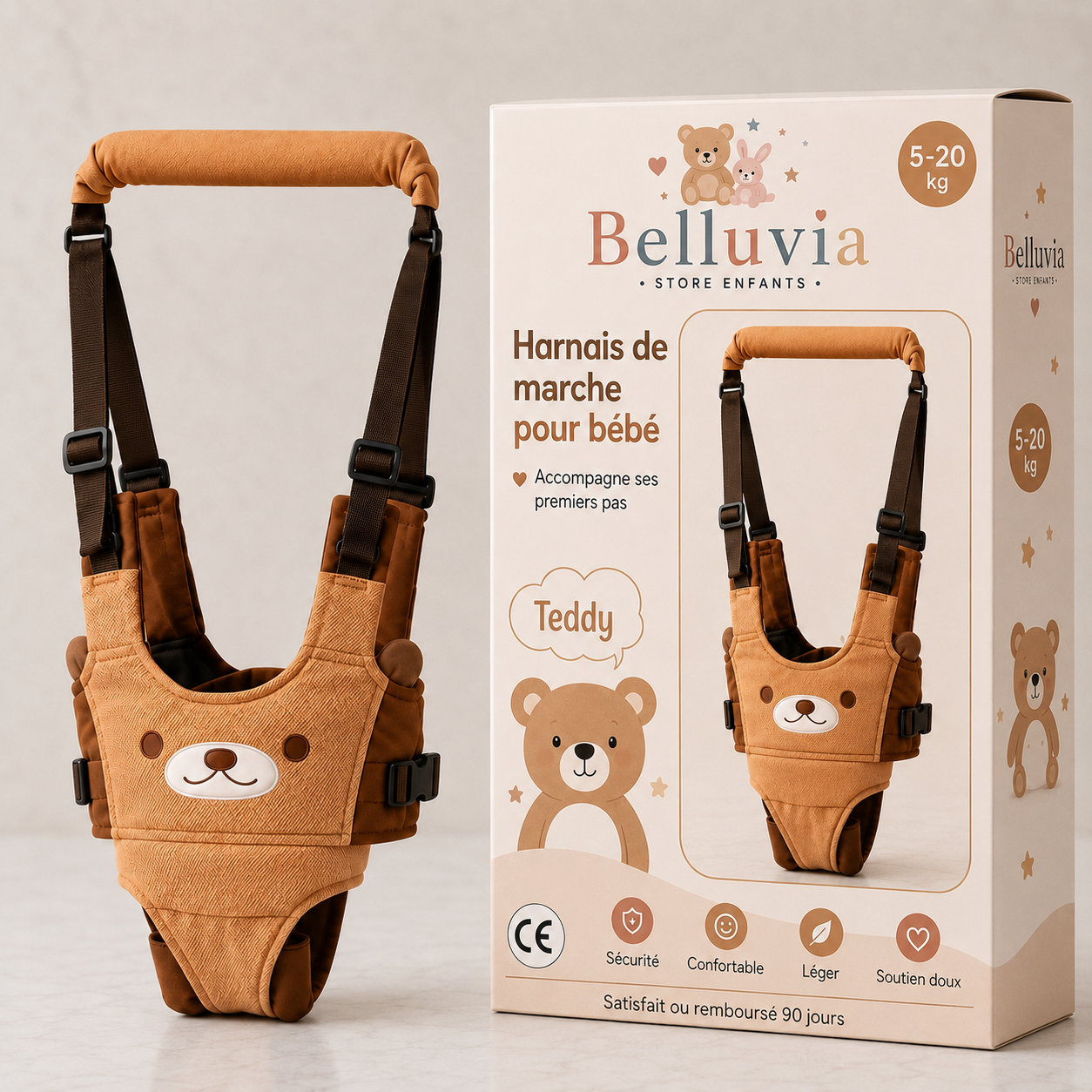 Harnais de marche pour bébé