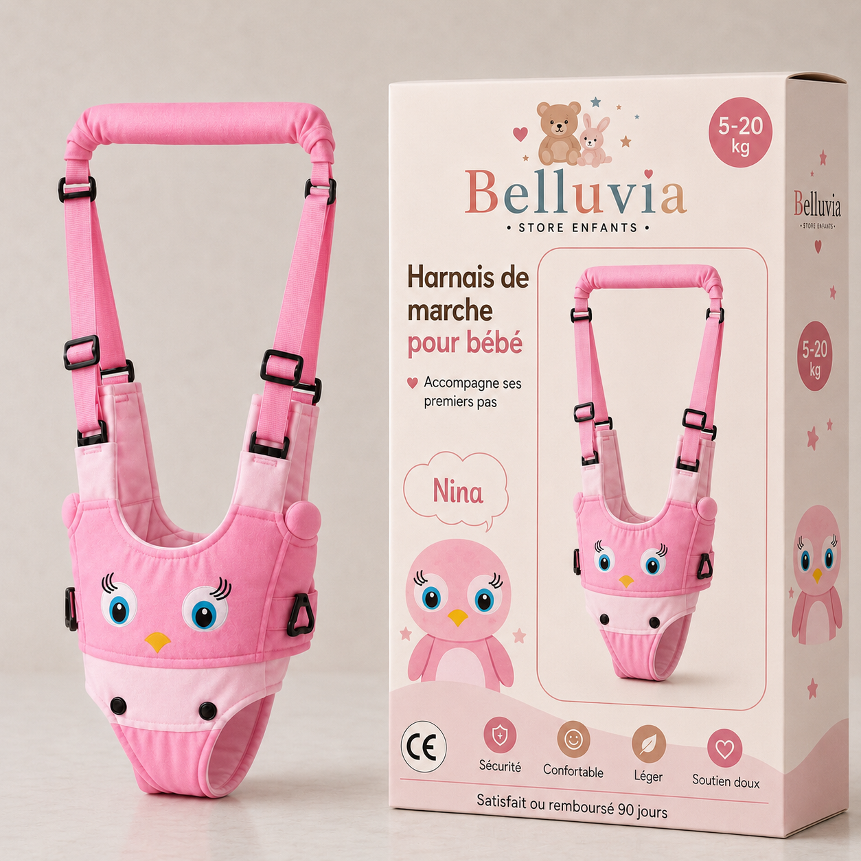 Harnais de marche pour bébé