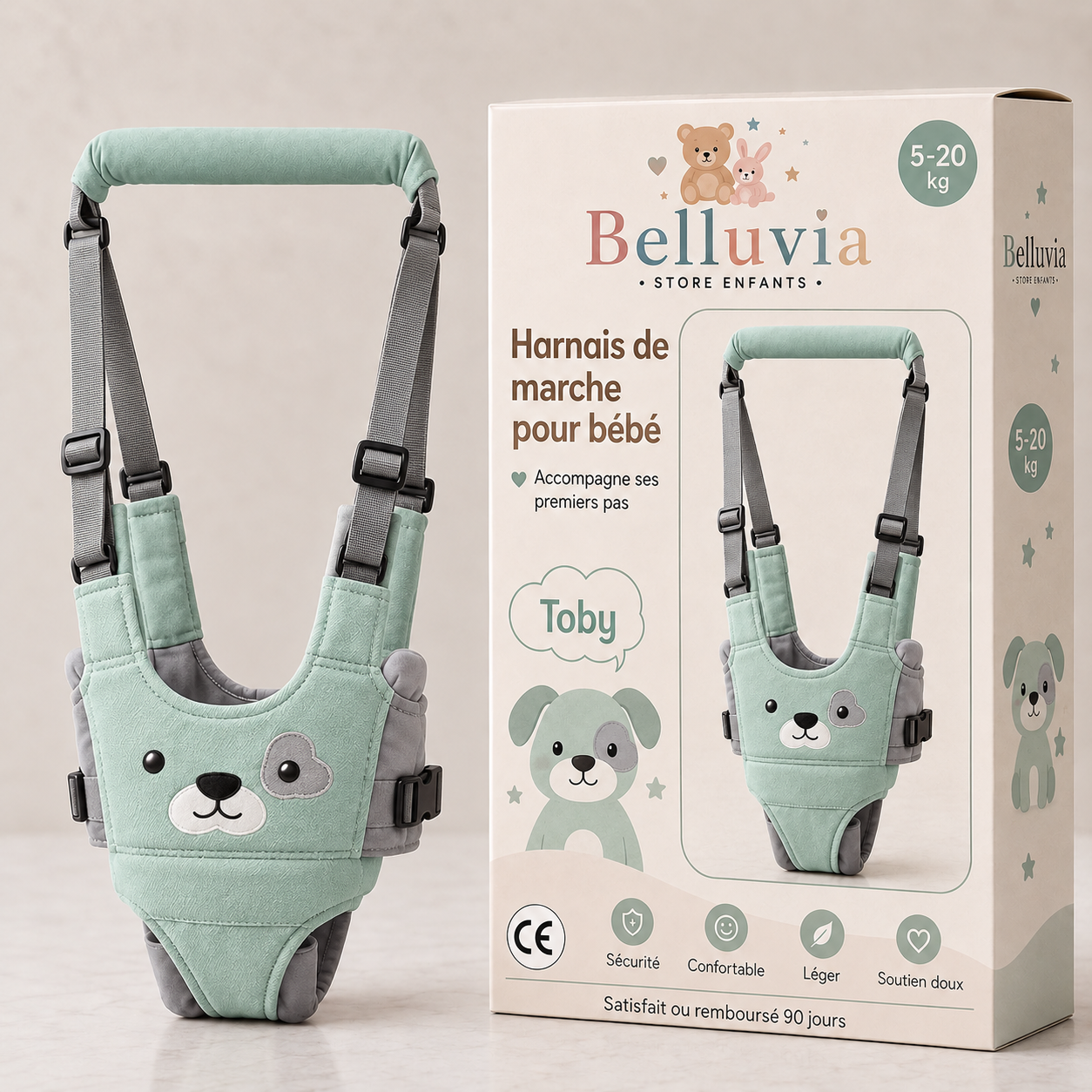 Harnais de marche pour bébé